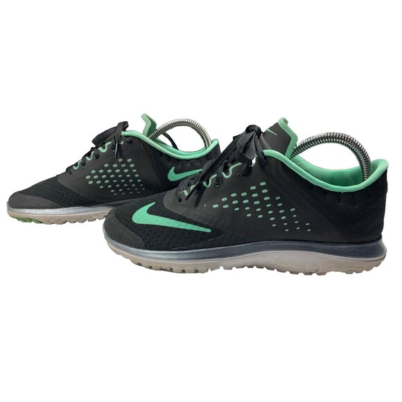 Nike Fitsole Run Sneakers Running Womens size 10 Black Green 2016 Athletic - Picture 6 of 9